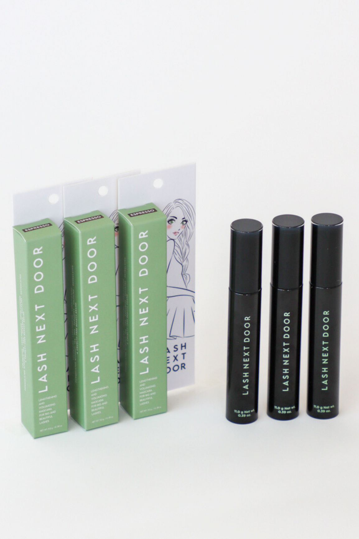 Three Pack | Lash Next Door Mascara | Espresso