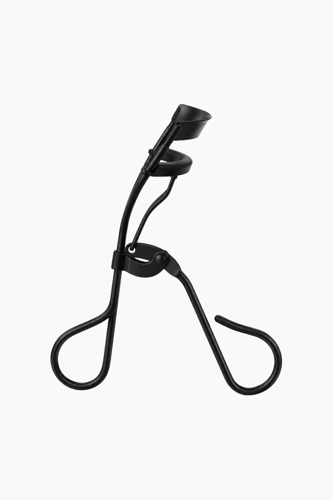 A black metal hair claw clip shown against a plain white background.