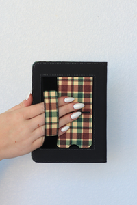 plaid tidings kindle case