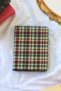 plaid tidings kindle case