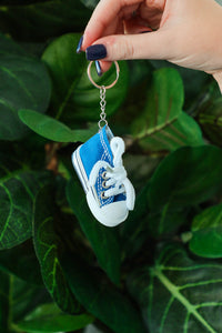 blue sneaker keychain