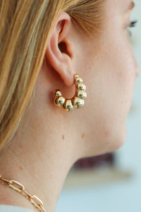 gold hoop earrings