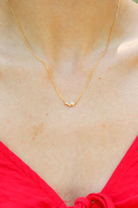 gold dainty necklace