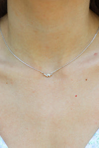 silver dainty necklace