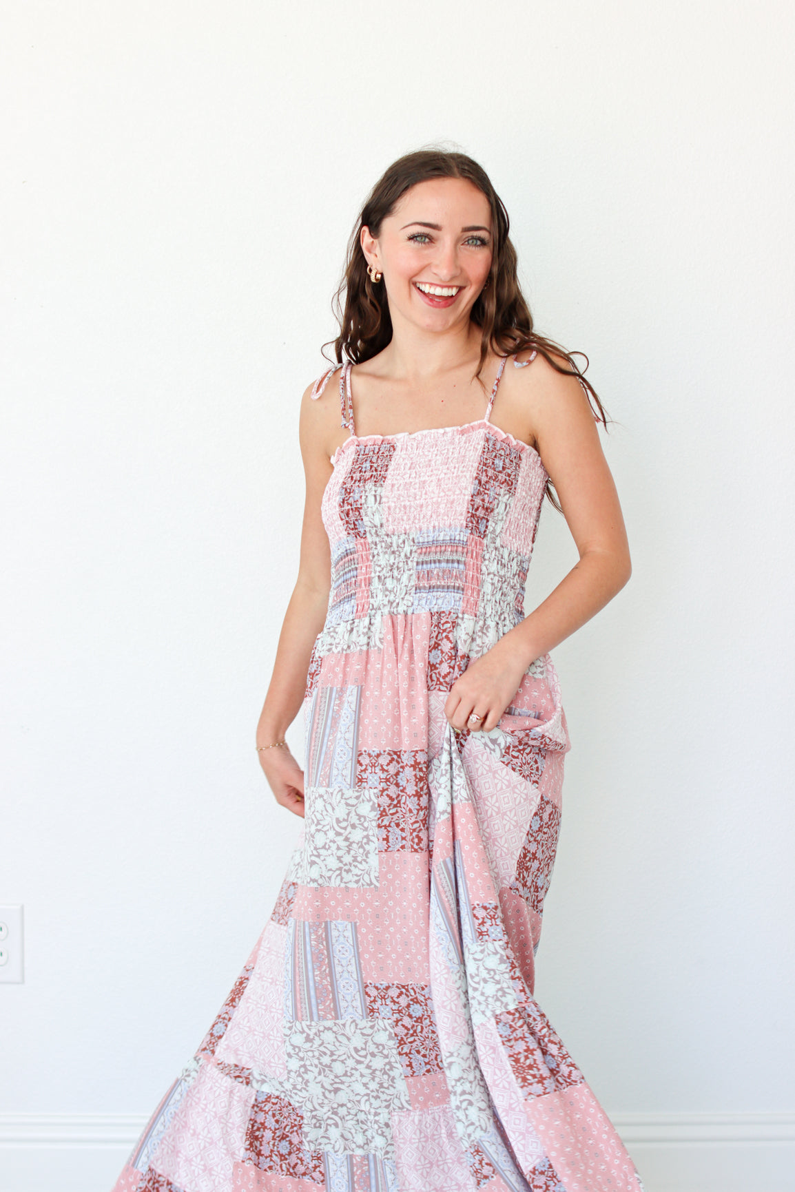 pink patchwork dress Cottage Rose Dress – Lash Next Door