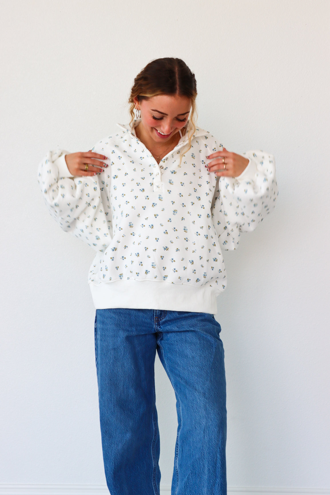 Blue Blossom Sweatshirt