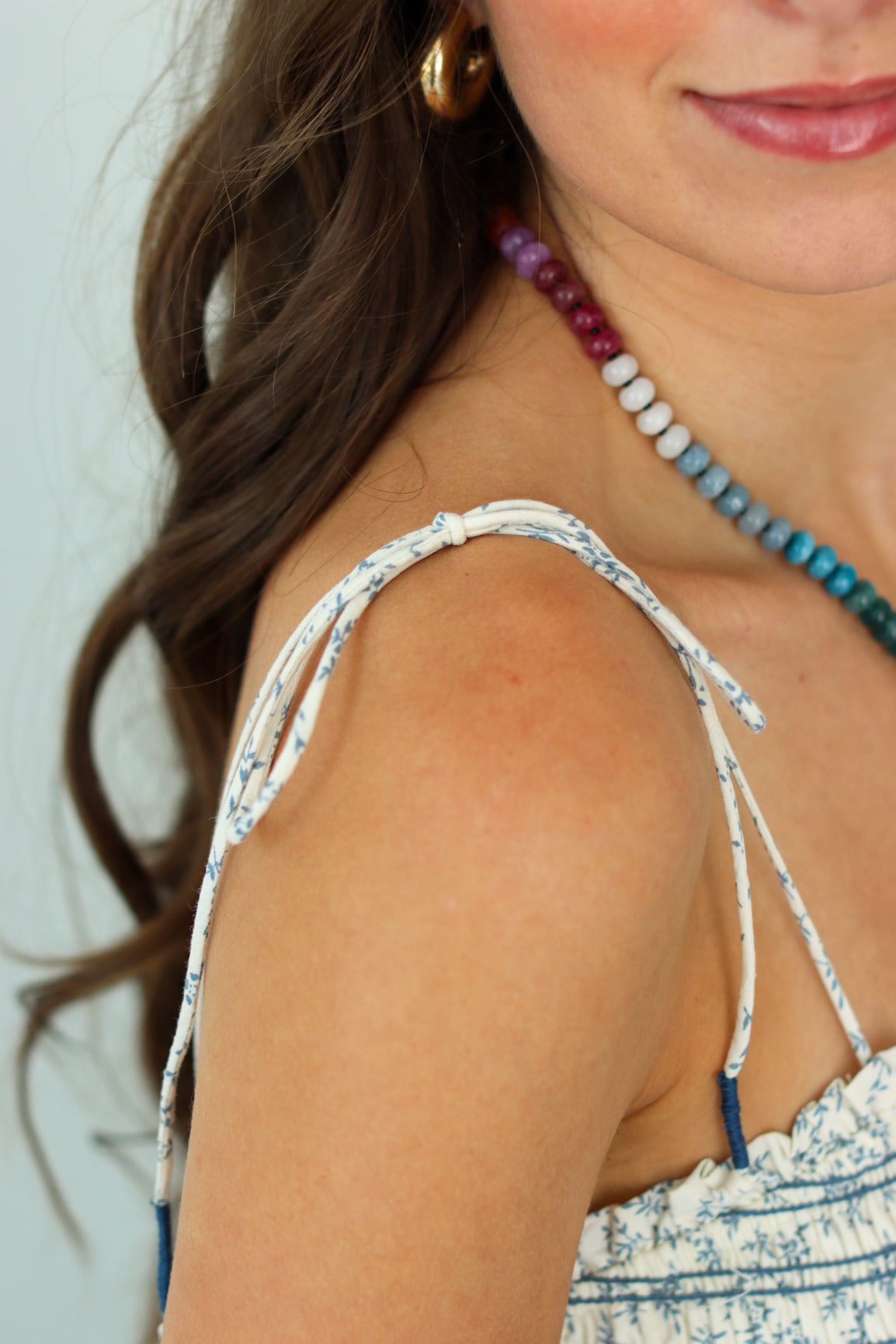 Close up of adjustable straps 