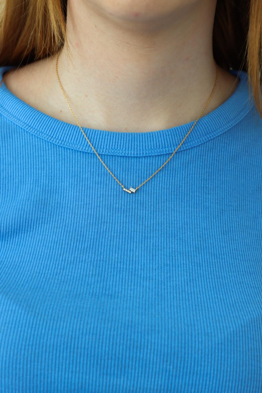 gold dainty necklace