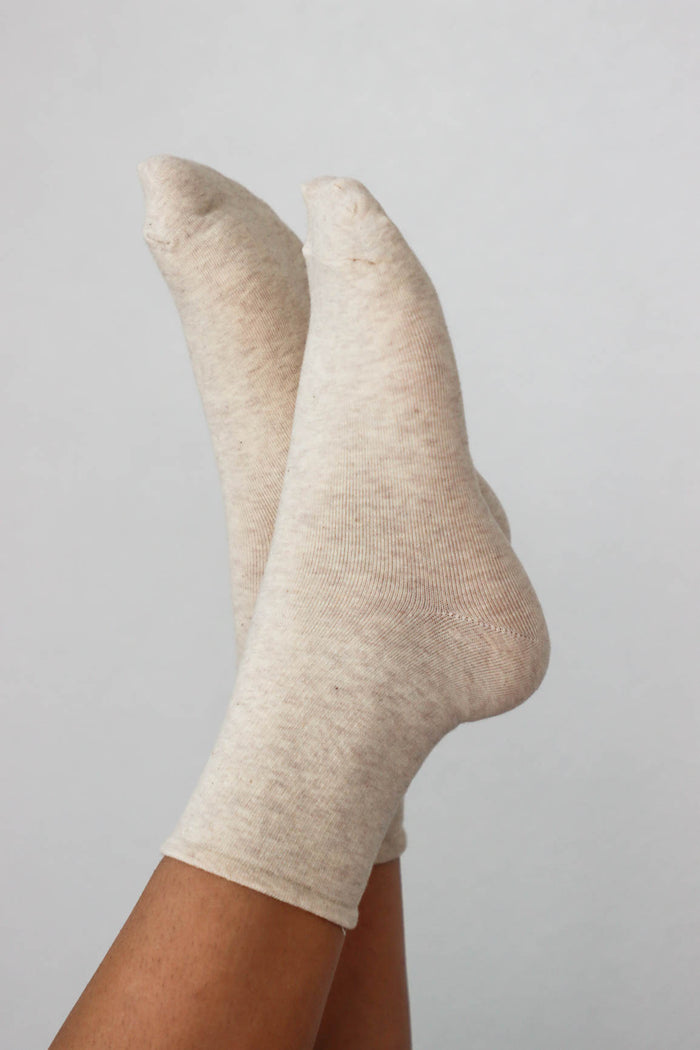 cream crew socks