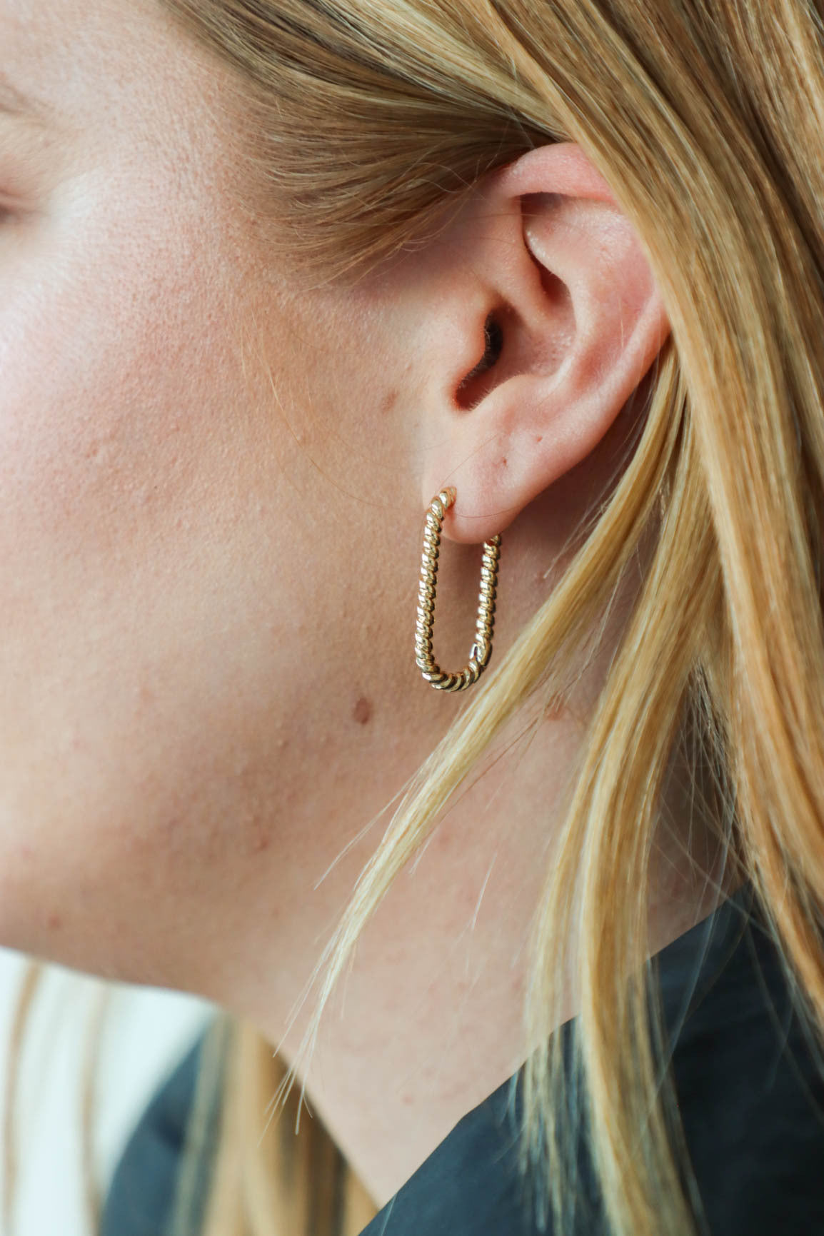 gold hoop earrings