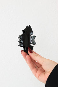 black bat hair claw clip