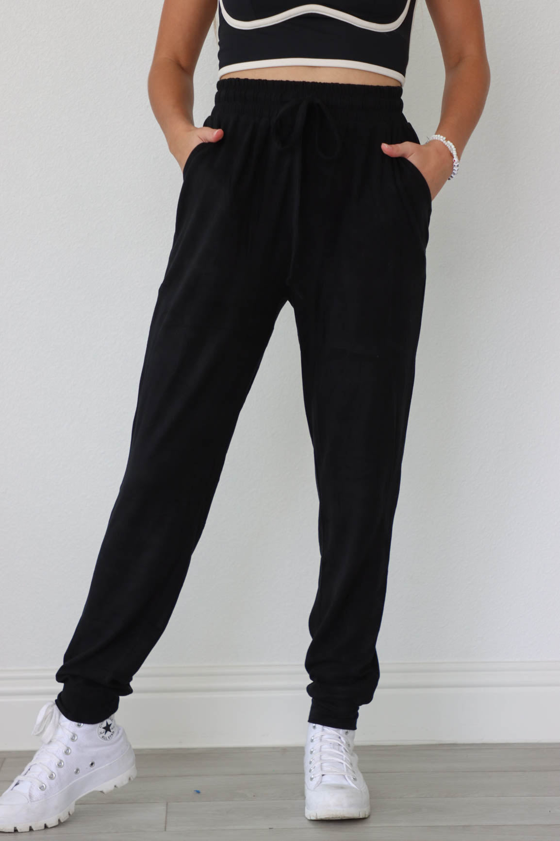 Black lounge pants discount ladies