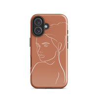 girl outline iphone 16 case