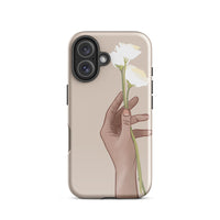 flower in hand iphone 16 case