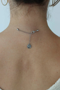 back of choker clasp with BB logo