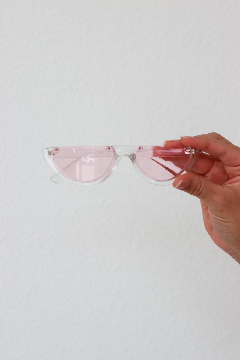 pink acrylic sunglasses