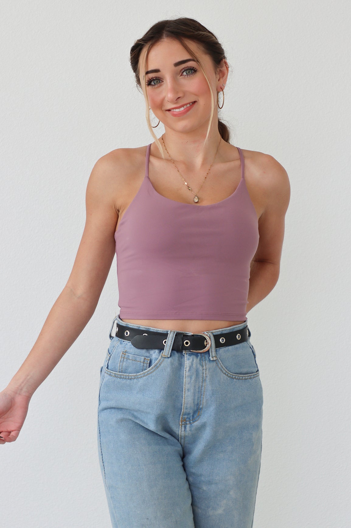 Built-in Padded Bra Camisole Tanks Tops