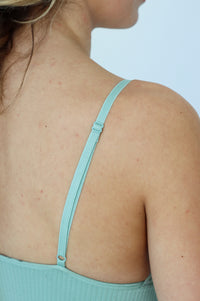 close up of adjustable strap