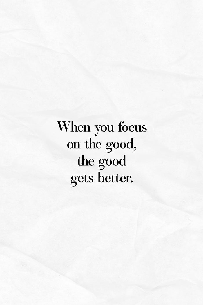 Focus on The Good Print