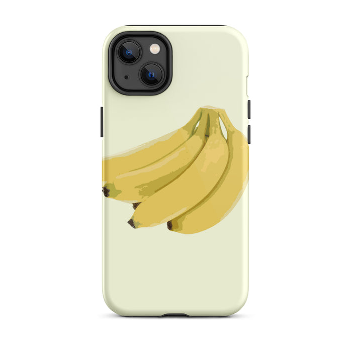 Yellow Iphone case with bananas on it