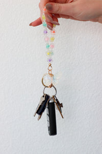 multicolor butterfly keychain