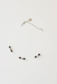 black beaded choker necklace