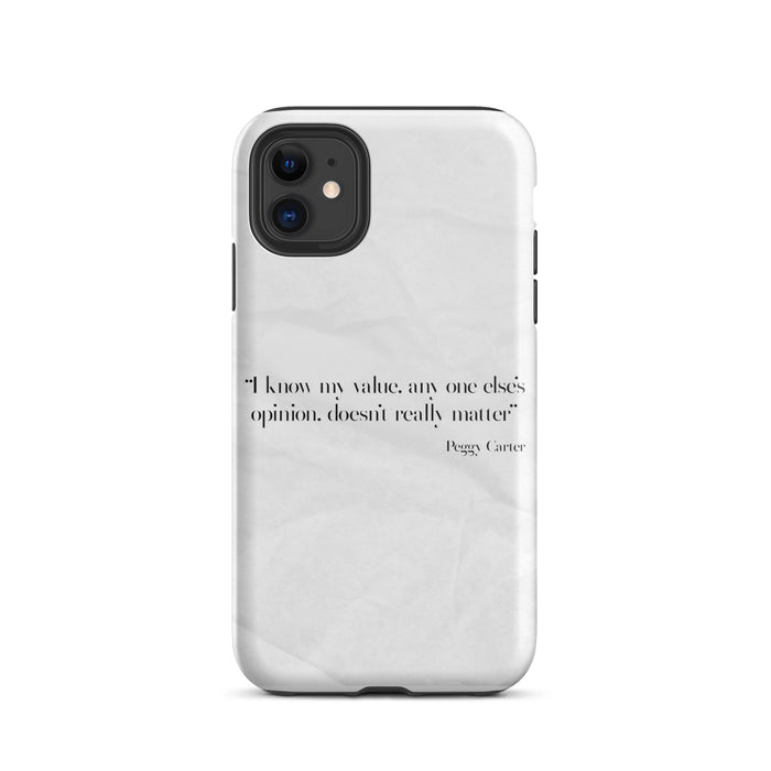 white paper quote iphone case