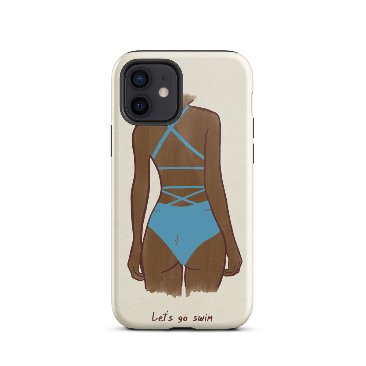 Lets go swim iphone case