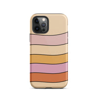 Pink stripe iphone 12 pro phone case