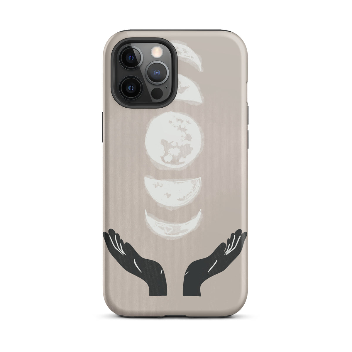Moon hands iPhone case
