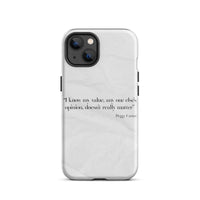 white paper quote iphone case