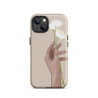 Tan flower iphone case 