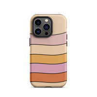 Pink stripe iphone 14 pro phone case