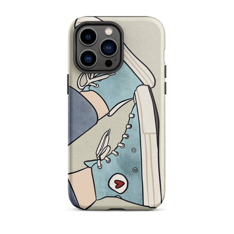 Iphone case with tennis shoes