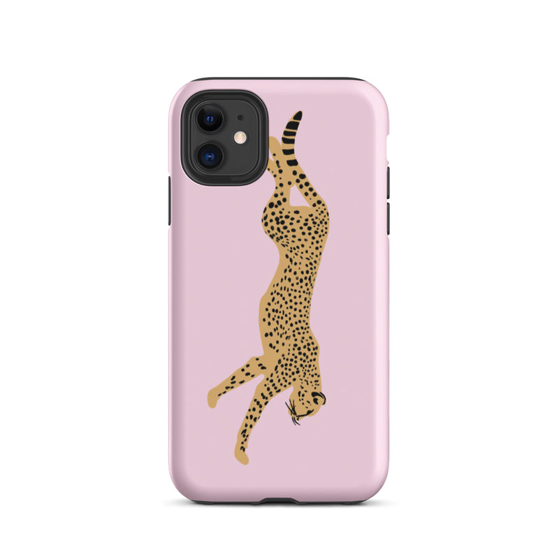 Iphone 11 cheetah pink phone case matte