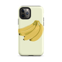 Yellow Iphone case with bananas on it