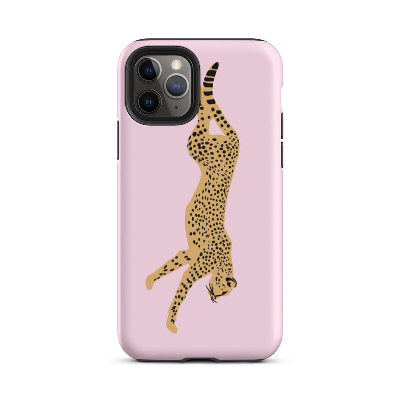 Iphone 11 pro cheetah pink phone case matte