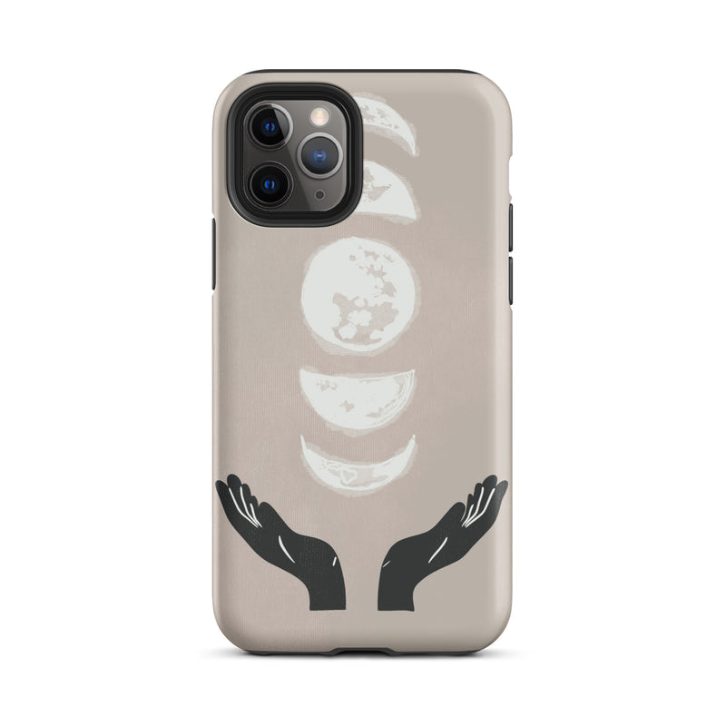Moon hands iPhone case