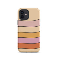 Pink stripe iphone 12 phone case