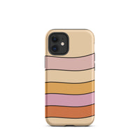 Pink stripe iphone 12 mini phone case