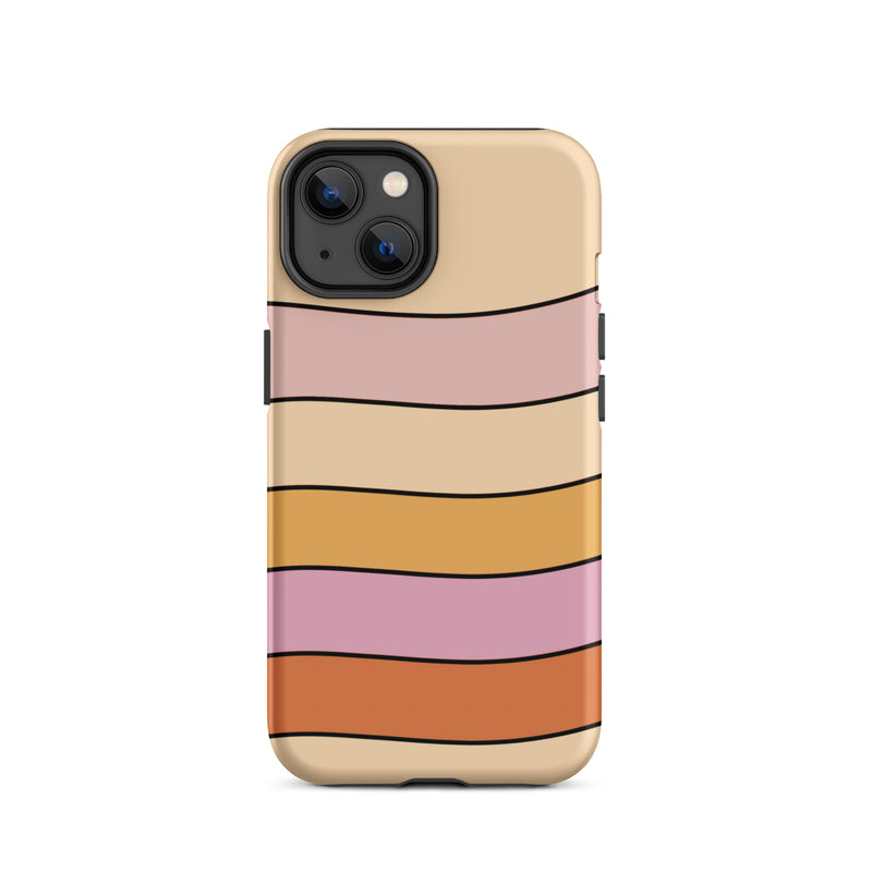 Pink stripe iphone 14  phone case