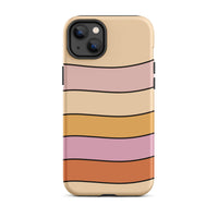 Pink stripe iphone 14 plus phone case