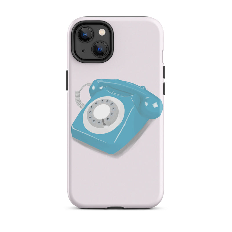Blue phone iPhone case