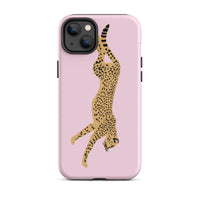 Iphone 14 plus cheetah pink phone case matte